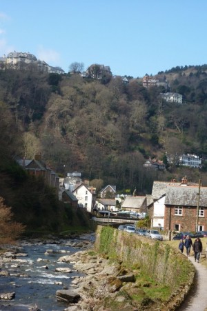 the approach to Lynmouth