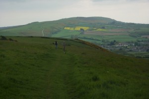 This section of the Purbeck ridge is called Knowle Hill and provides striking views of the surrounding countryside.