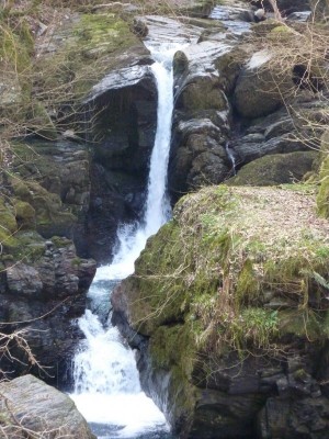 This waterfall is on Hoar Oak Water, just upstream from Watersmeet