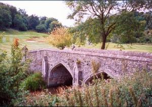 bridge leading to the golf course